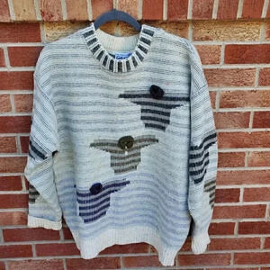 Vintage Carlo Colucci Wool Sweater Made in W. Germany